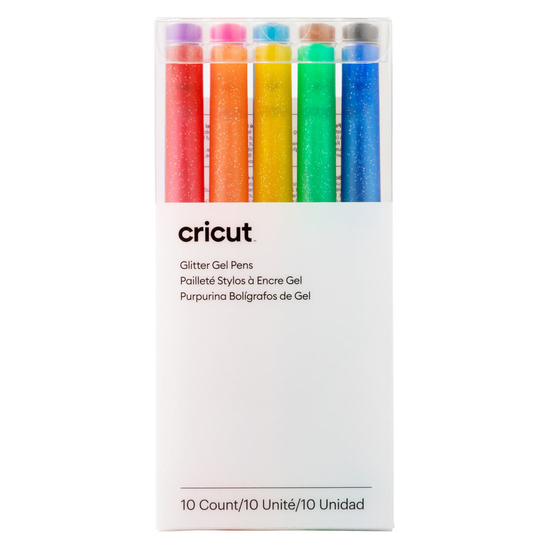 Cricut Rainbow 0.8 mm Glitter Gel Pens 10 Pack